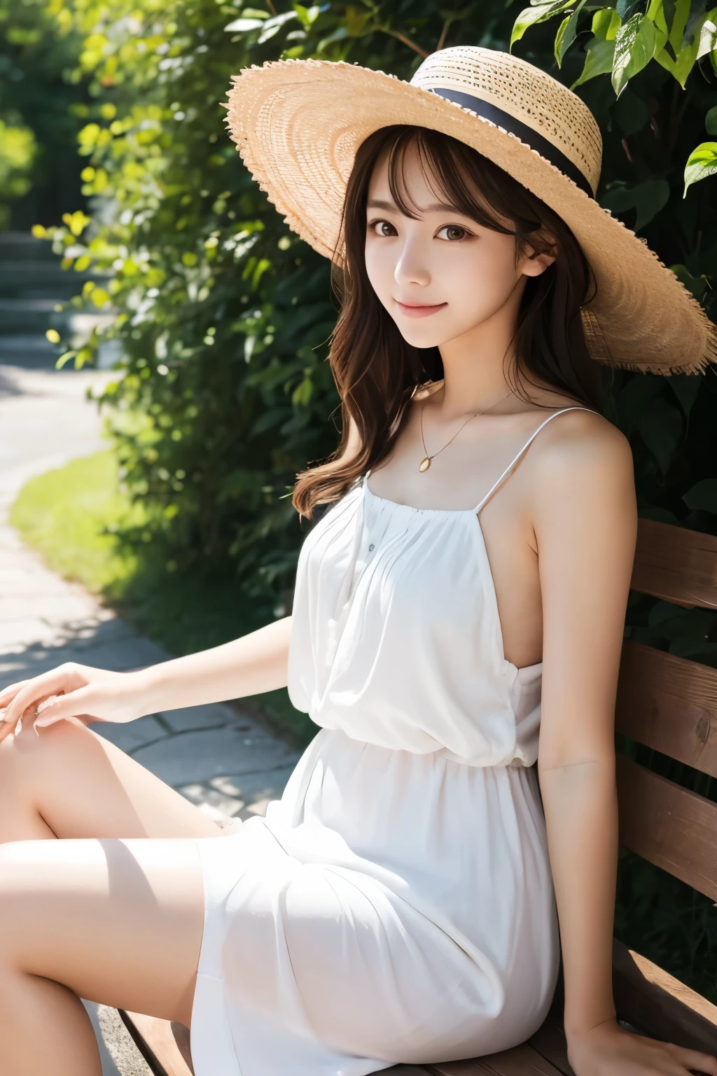 summer、sunlight、Beautiful woman