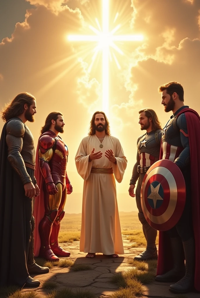 Jesus talking to the avengers