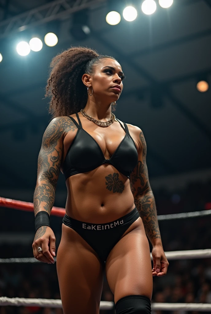 Black wrestler,,Dirty talk、Tattoo、Seeding press,Dirty talk Tattoo on body、Seeding press,50 years old,(masterpiece, Highest quality:1.2), One person, alone,Are standing_Split,Big Breasts,Mature Woman、Big Ass,Armpit hair、
,Muscular、Big Breasts,Micro Bikini