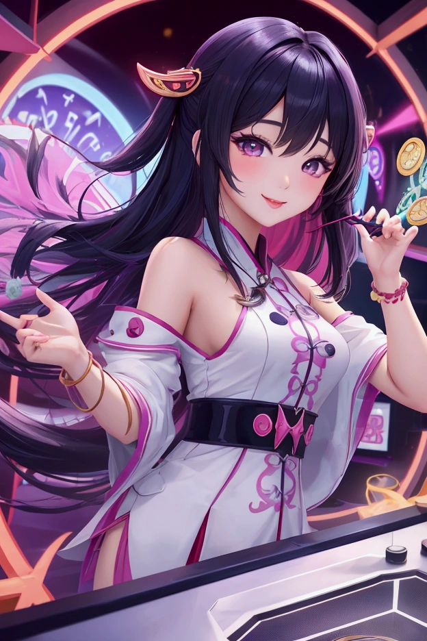 cute asian girl attractive with Magic Spin in Best Online Slots!