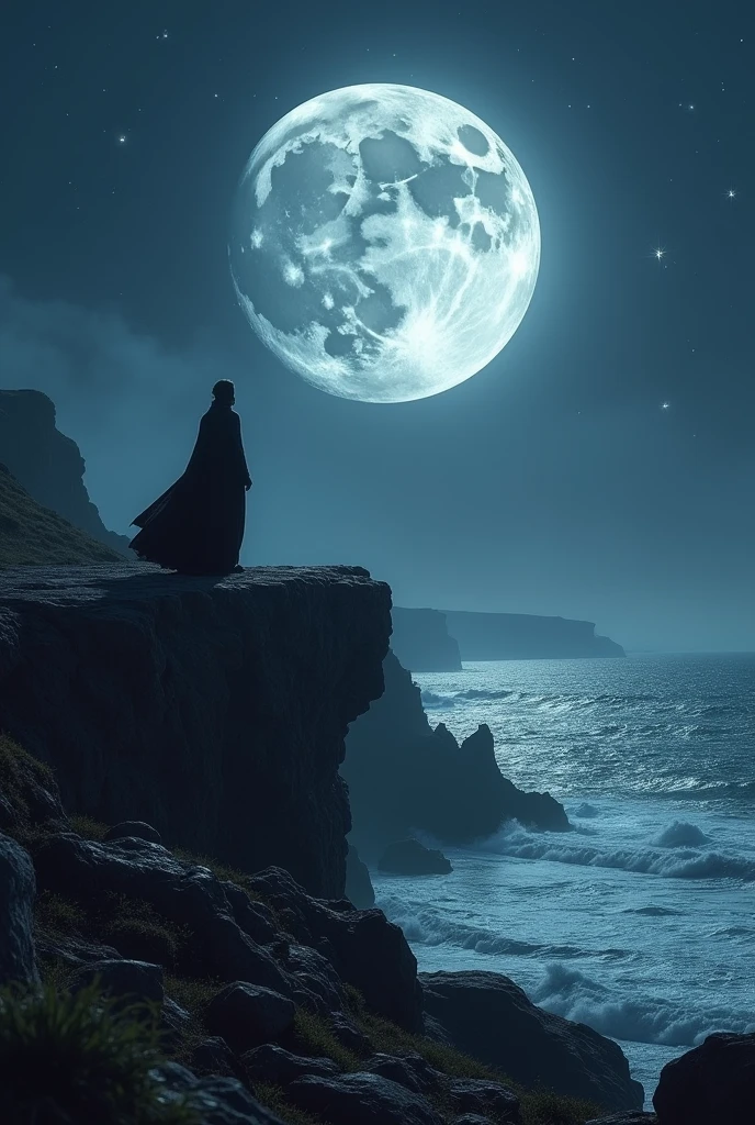 moon, cape
