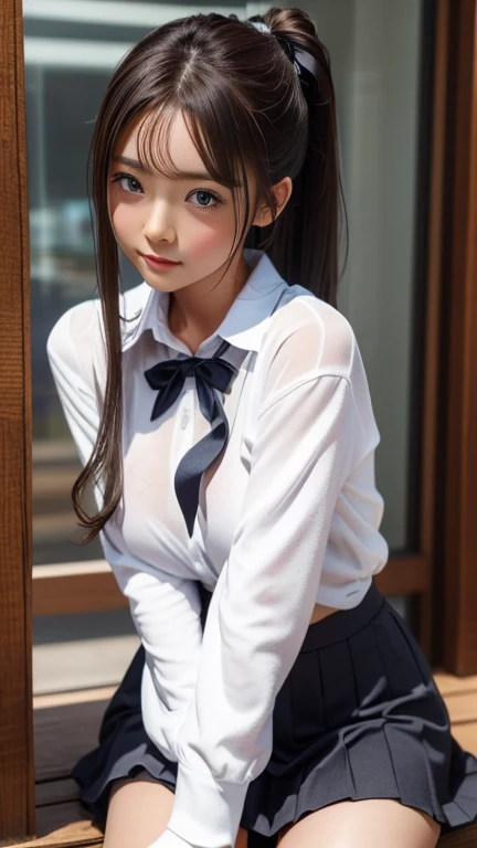 View your audience,Leaning forward,(Random cute clothes),(Random Animation Pose),(Thin type),(Large Breasts),(Random Hairstyles),(Best image quality, (8k), Ultra-realistic, 最high quality, high quality, High resolution, high qualityの質感, Attention to detail, Beautiful details, The finer details, Extremely detailed CG, Detailed Texture, Realistic facial expressions, masterpiece, in front)、Micro Tight Skirt