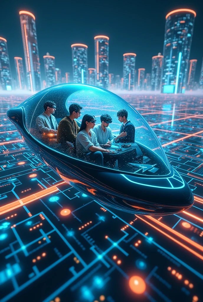 dados (tecnology) being transported and viewed