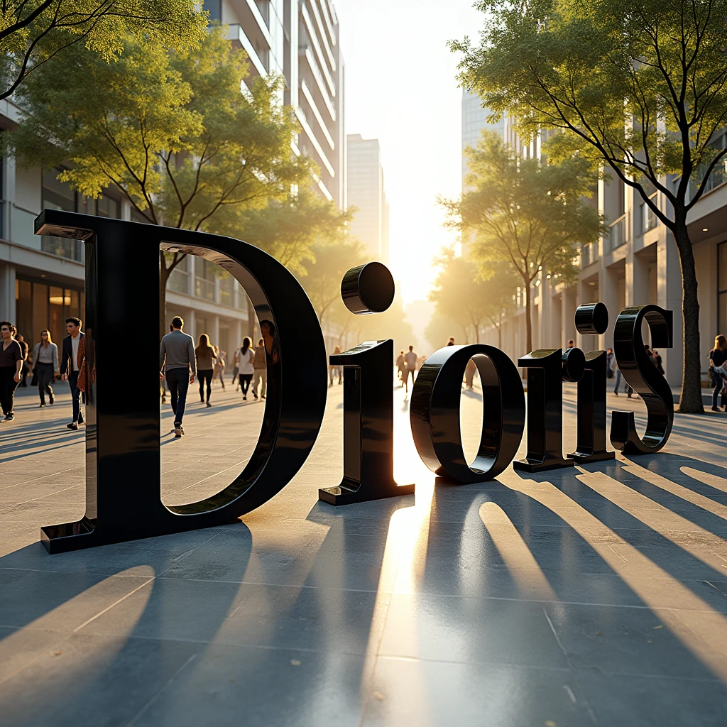 Those deep DIORiS letters marked on the ground
