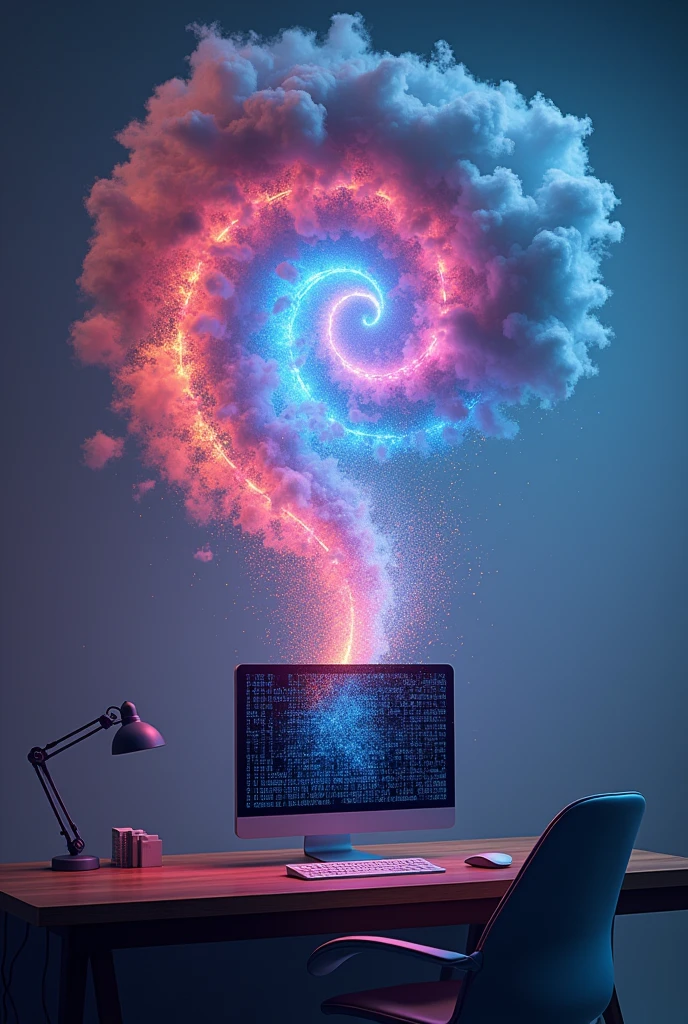 data leaving the cloud and entering the computer