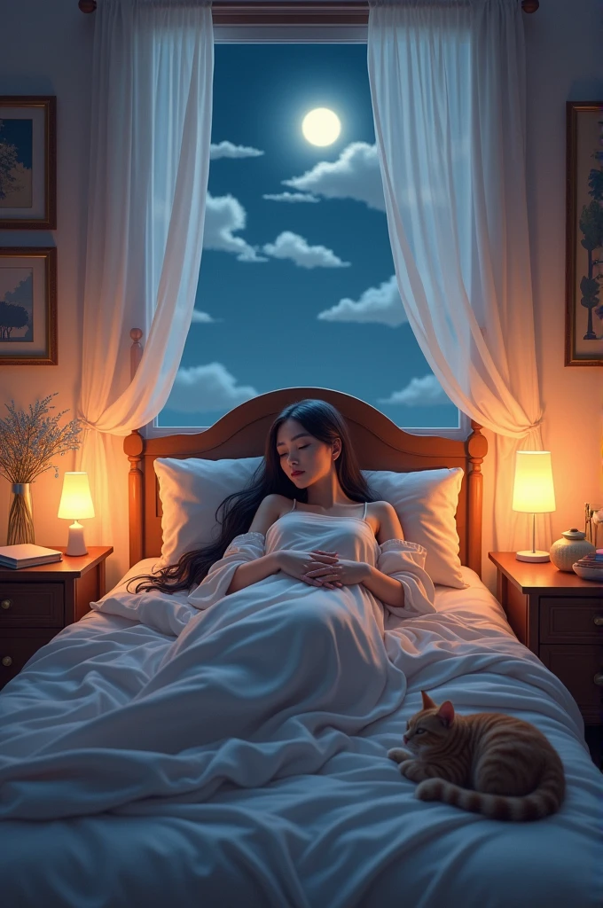 Create an emotion about sleeping