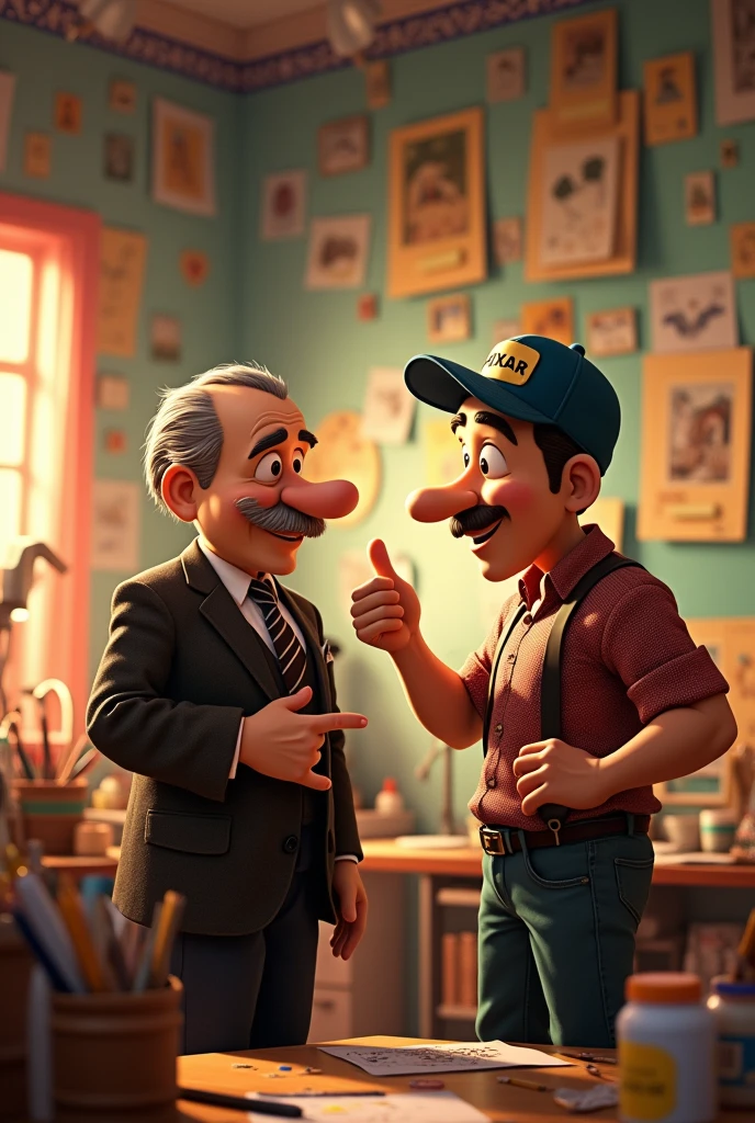 Walt Disney and John Lasseter