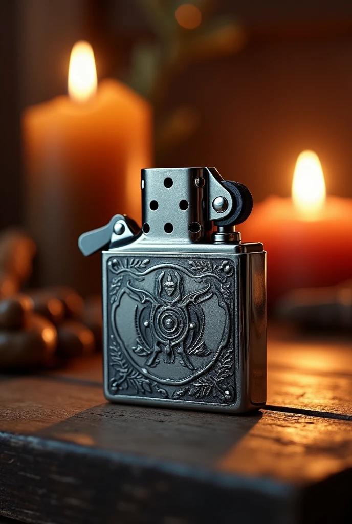 draw a lighter as if it were a real drawing made by human hand
