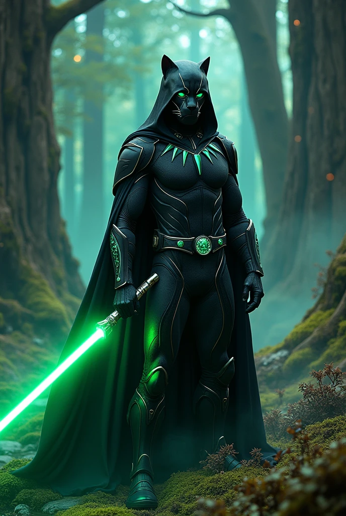 Black panther as a Jedi