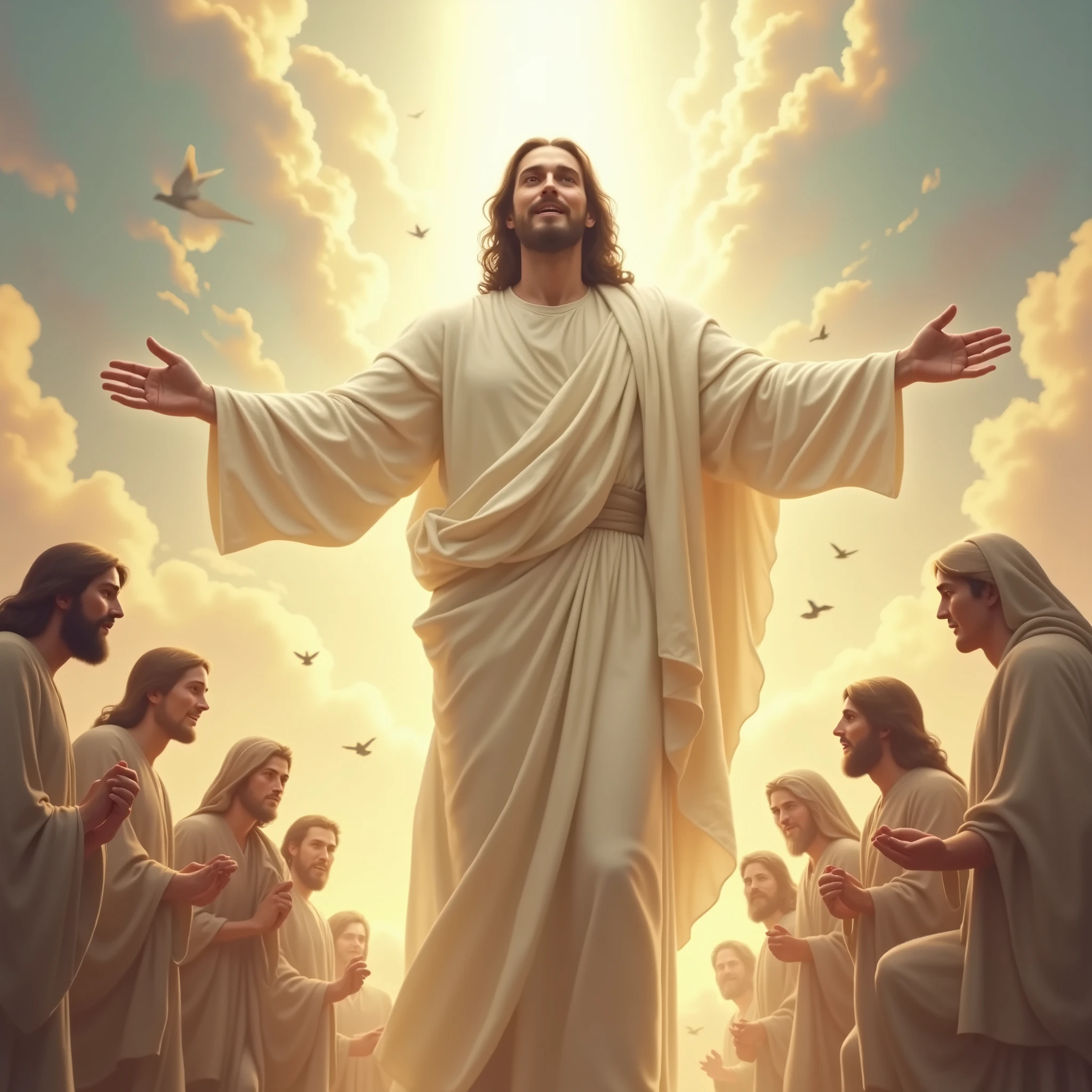 Jesus mediating between man and God
