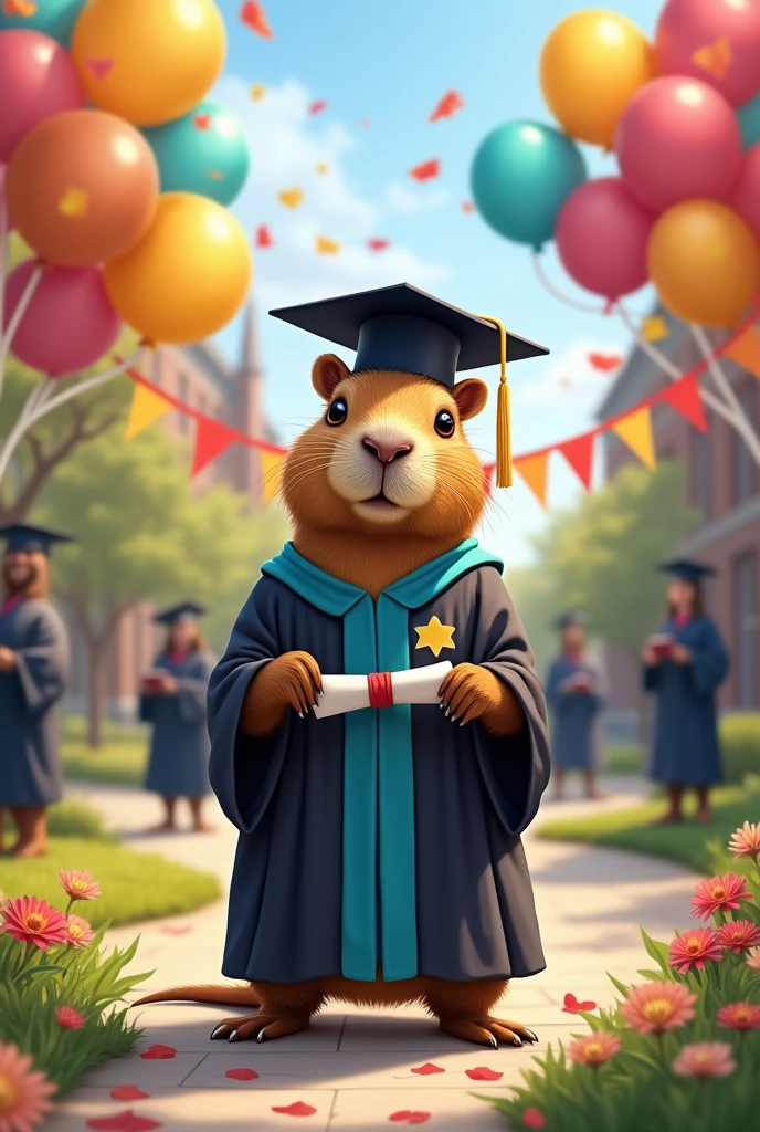 capiavara graduating from a nursing college
