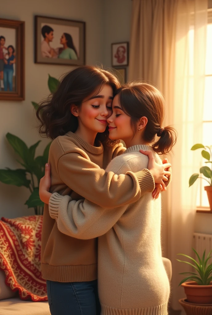 me hugging my mother