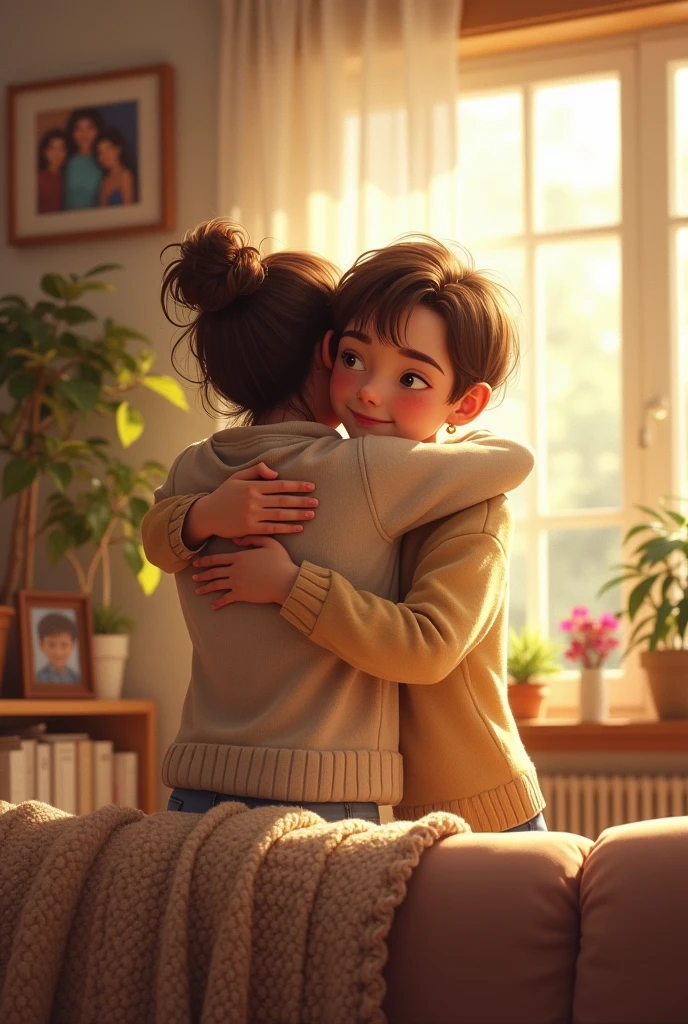 me hugging my mother