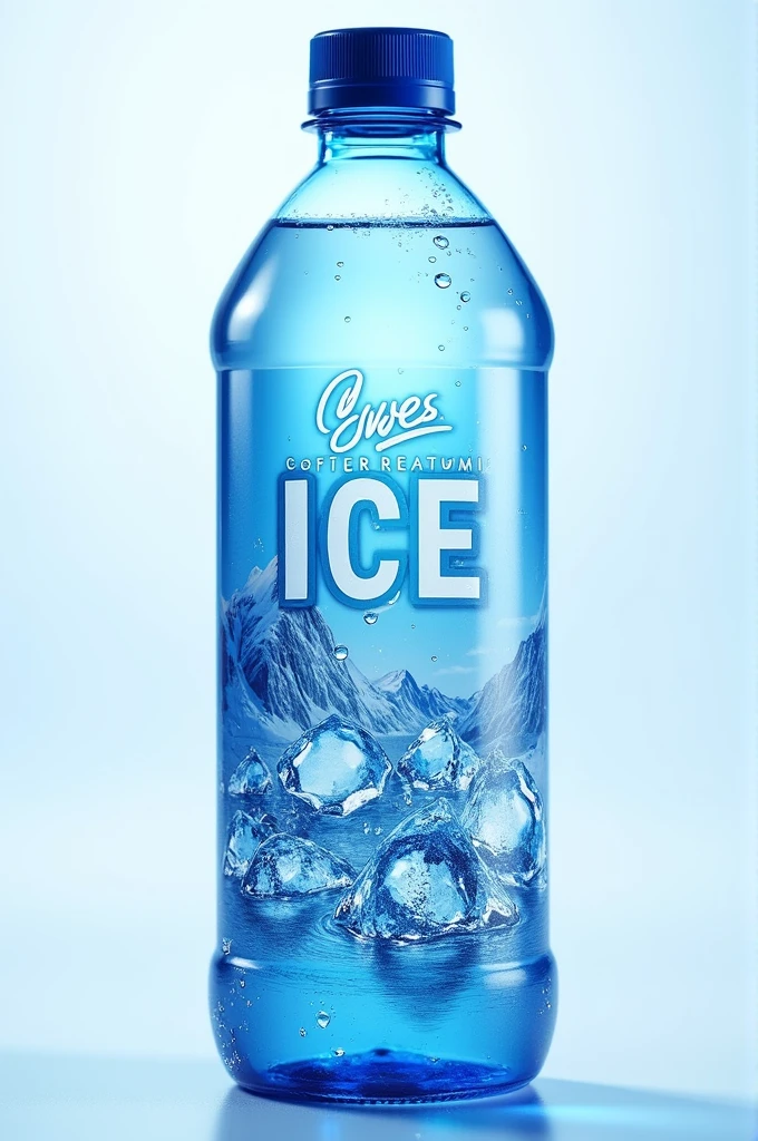 Make water bottle label but unique & audience eye catching on "ice drop" Design photo but it have to compete for top notch brands


