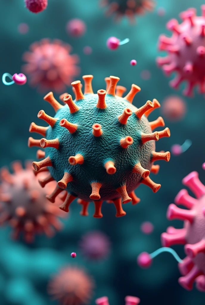 Table 4:
Description: make a virus (que no sea azul ni pink) This is surrounded by antibodies, and a phagocytic cell is approaching to devour it. Make the Phagocytic Cell (with a robust and efficient style): let it be blue. Make the T Cell: pink. (cheered up)