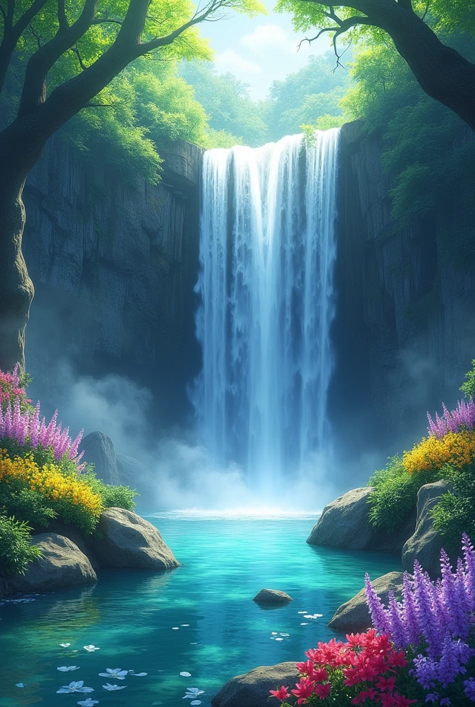 Anime 4k wallpaper of nature which quality is high and its is full of beautiful it's like realistic