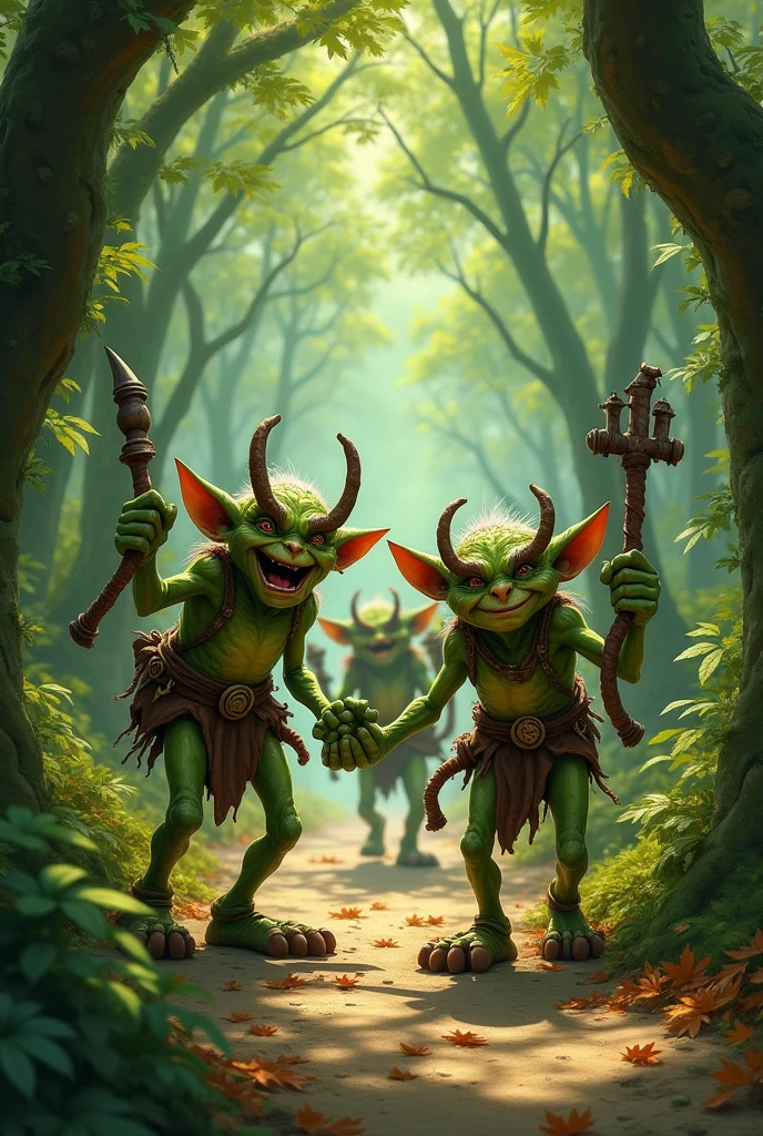 Goblins appear on the path