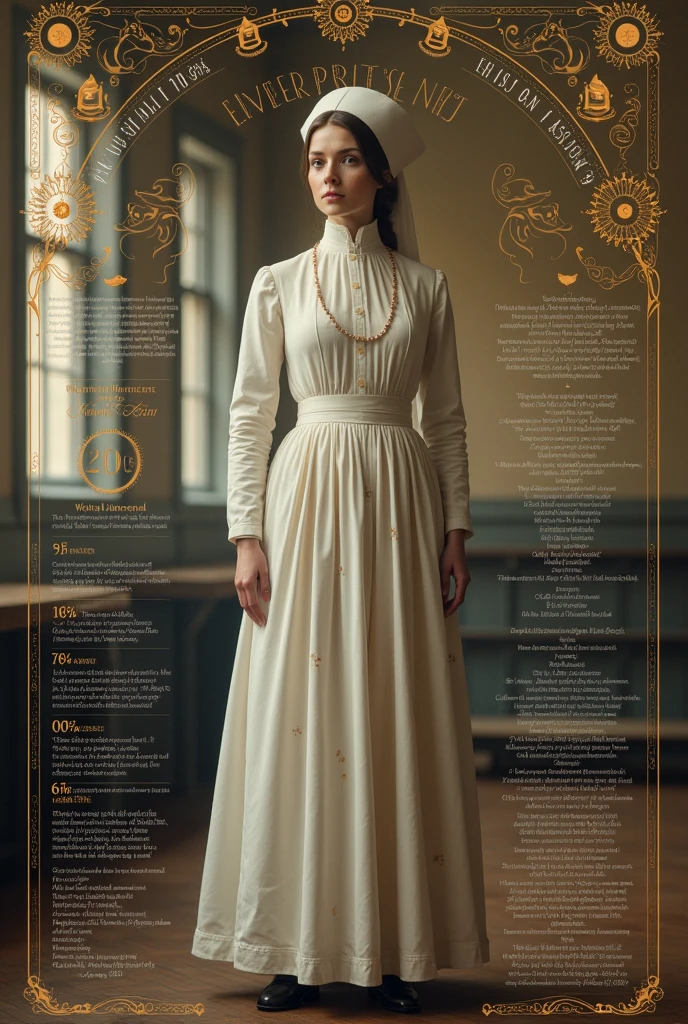 science and technology on nursing poster drawing florence nightingale