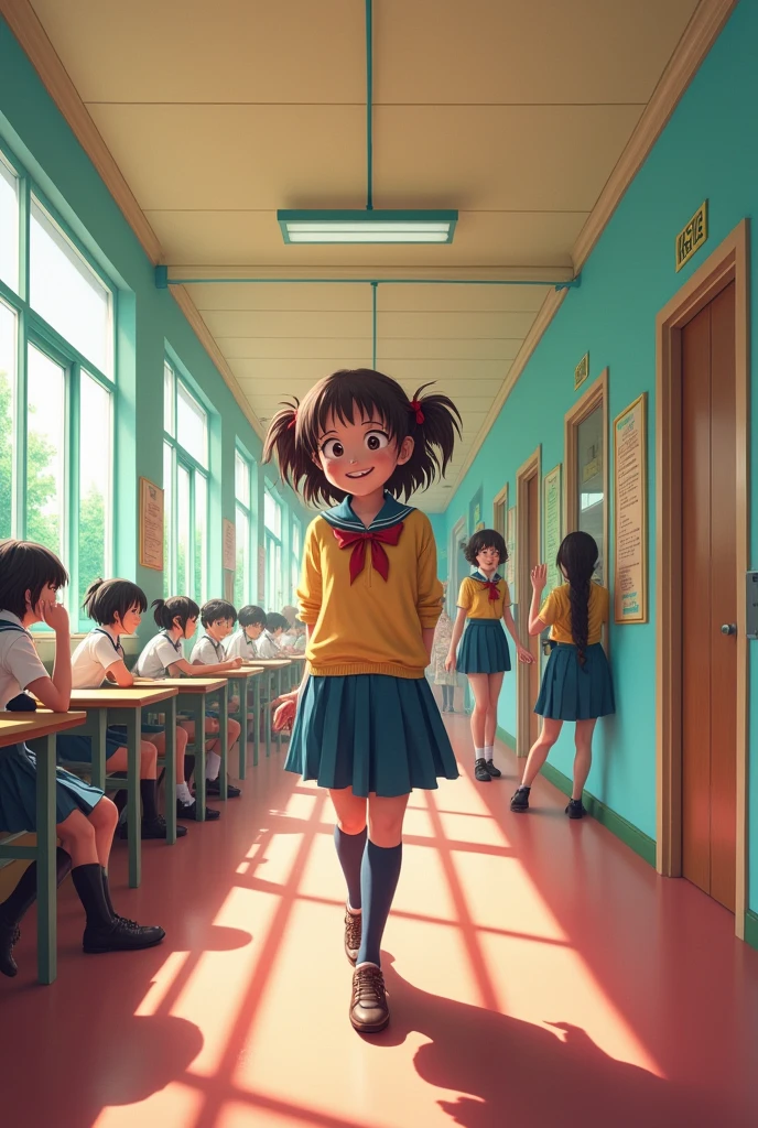 Lucky pervert at a girls' school