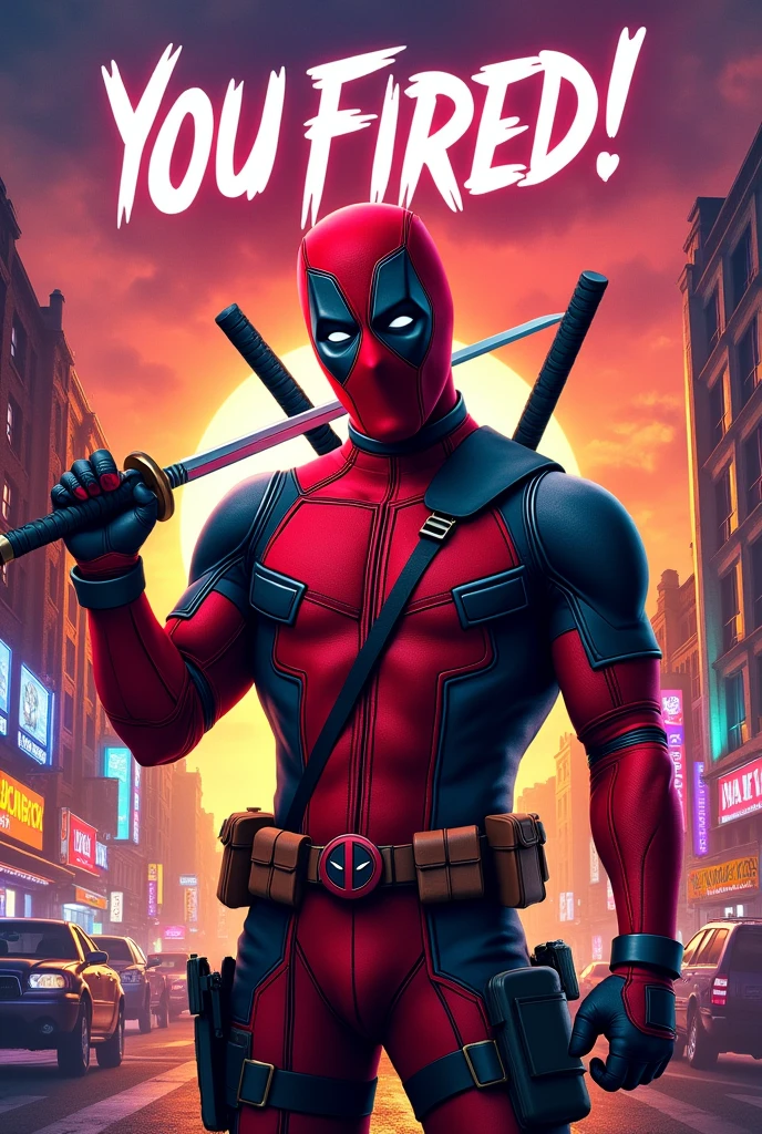 Deadpool: you fired movie poster