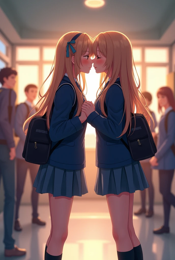 Just the same but with them kissing and the ssame school uniform color