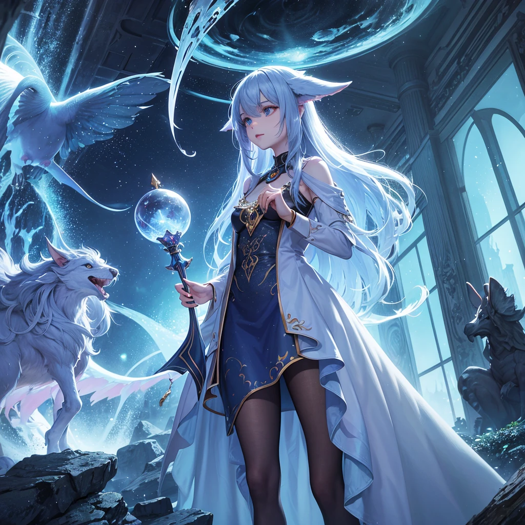mystical creatures from an unknown world.