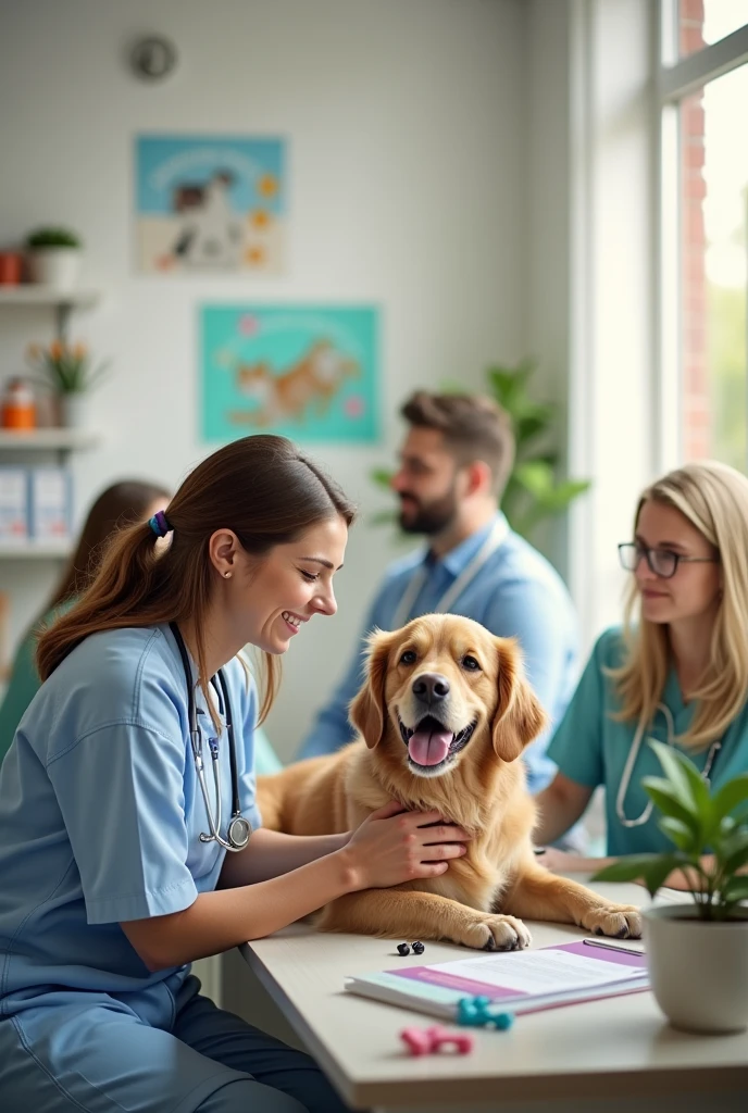 You can generate images of what an average veterinary clinic looks like inside 