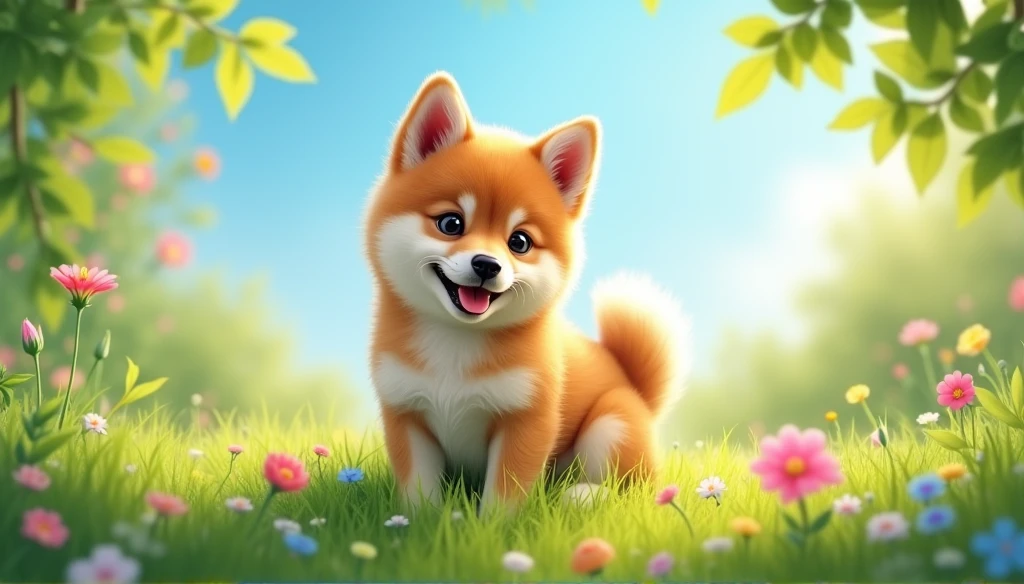 Cute puppy,Shiba Inu