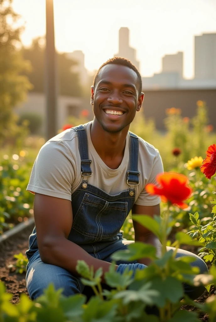 image of a happy and hard-working ex-prisoner