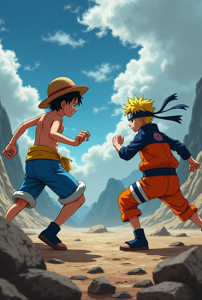 Fait moi Monkey D Luffy contre Naruto Uzumaki