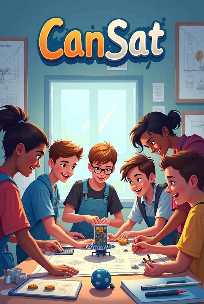 A title with the word CanSat that is for a brochure 