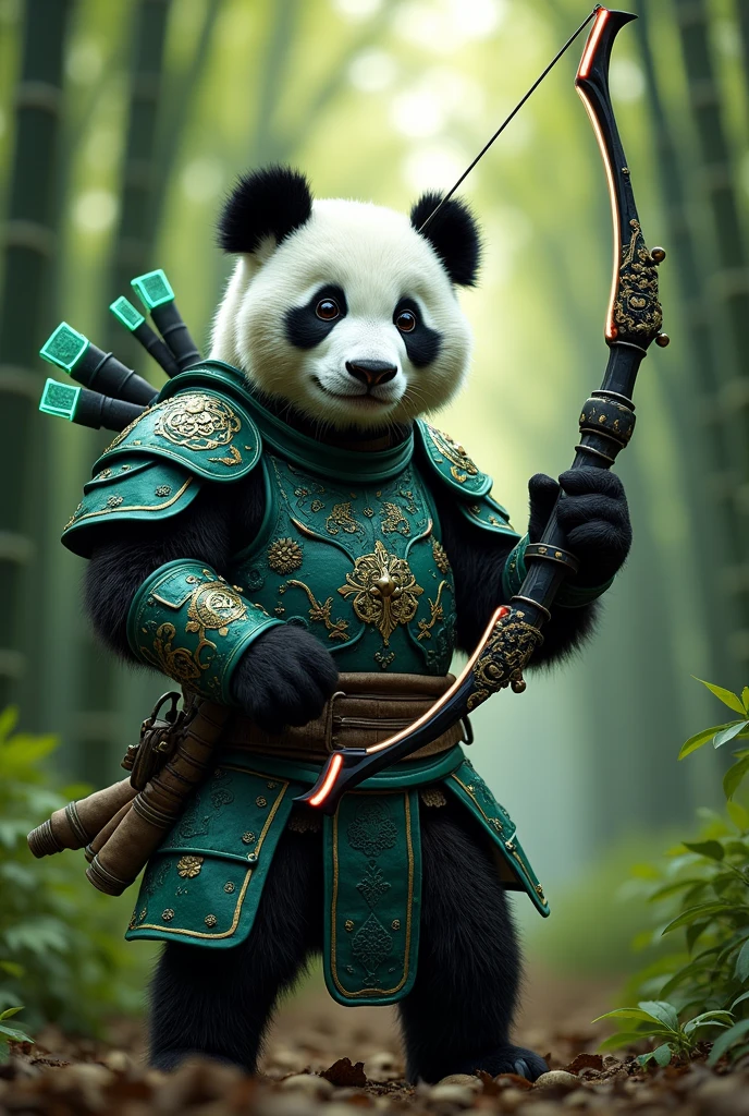  Garmin Panda Warrior Holding a Tik Tok Bow