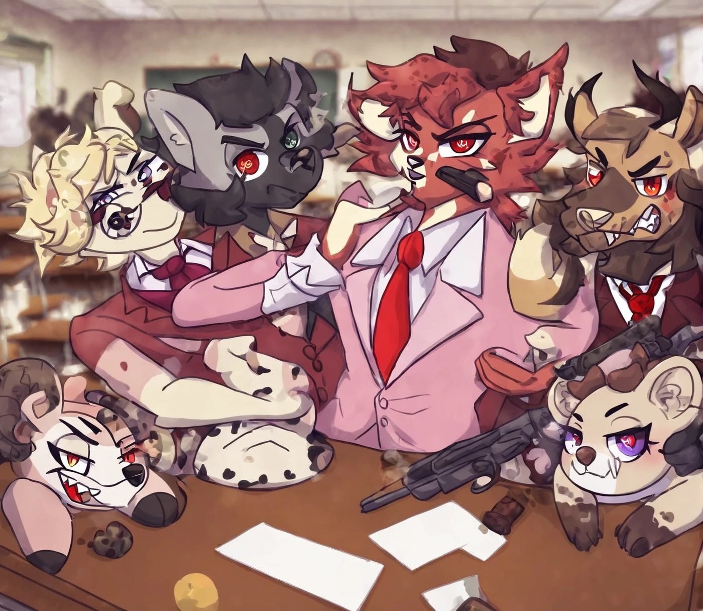 adult,white white tiger,long hair,gym warehouse background,술에intoxication,intoxication,penis,gray scarf,Smiling face,tough,caught,gangbang,semen,embarrassed,Arms and legs tied with rope behind the back,Overpowered,kneeling,Captured,sweating,tears,drooling,naked,shame,anal,handcuffing