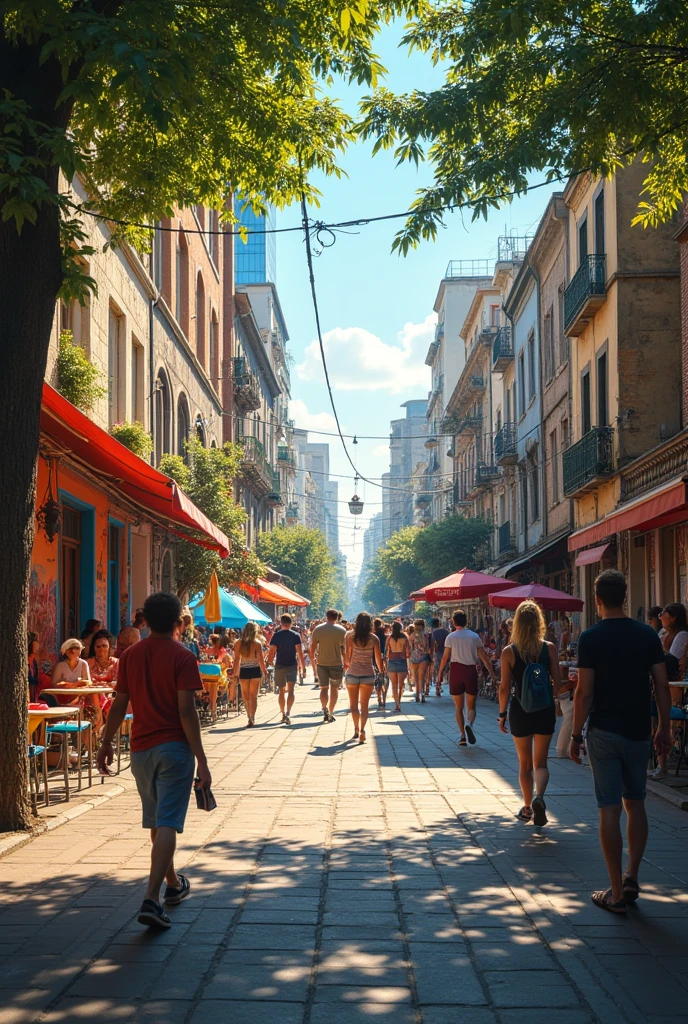 Cities are full of open-air galleries and stages where everyone can express their creativity..