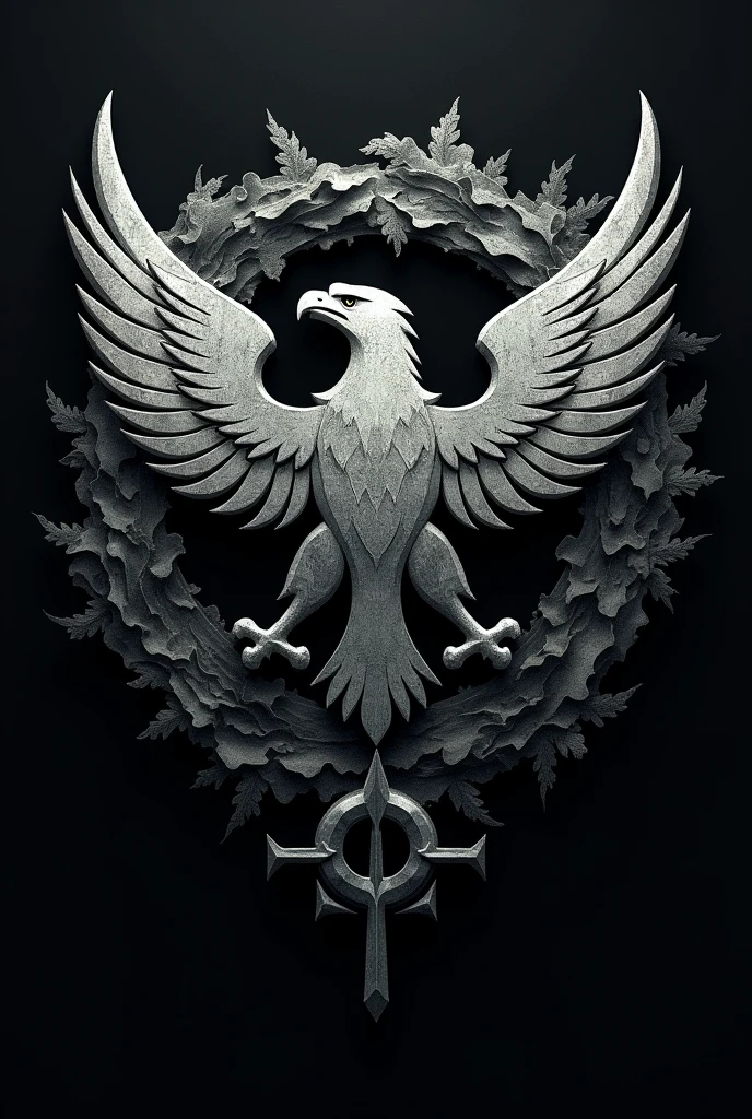 Create a logo for a guild, which the name is " Ghost Division " , German army predominance