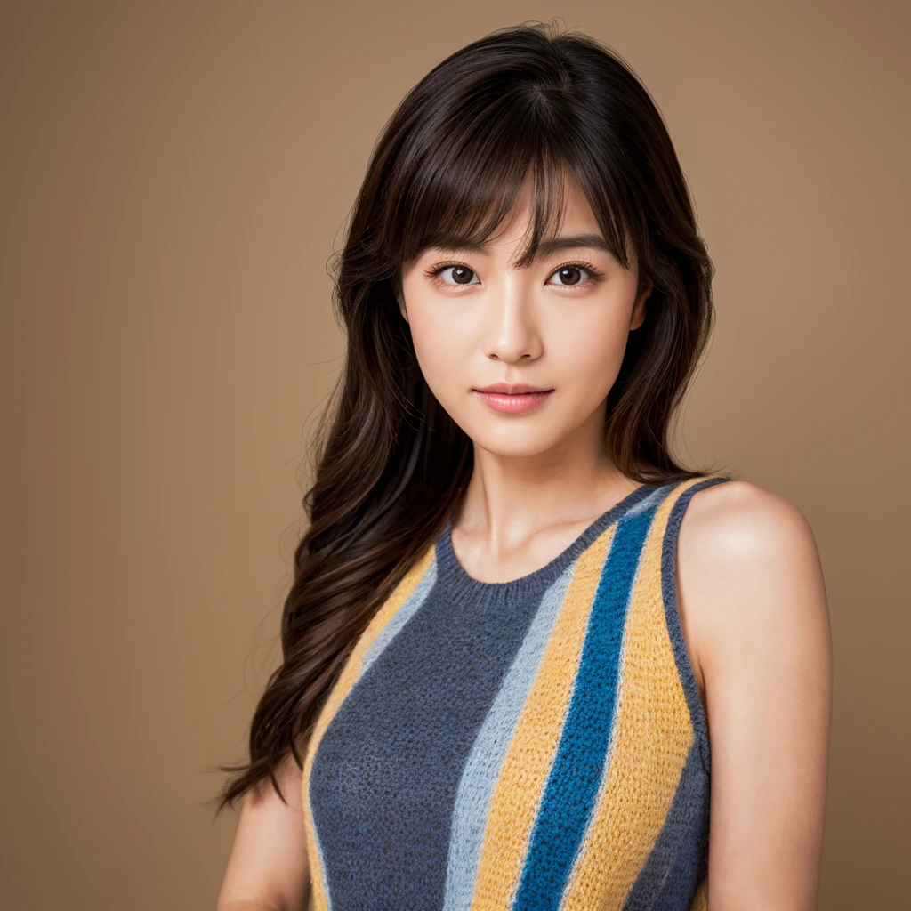 ((Highest quality)), Idol, Clear contours, Woman with beautiful face, (((One Girl,alone))), ((Beautiful brown eyes)), Detailed explanation,Focus on the eyes、Bob Hair、Anatomically correct body,Tight waist、Open leg multi-layer texture、Albedo and Specular Maps、Accurate simulation of lightweight material interactions with Octane Rendering、2-color light、Mine Fujiko,Beach