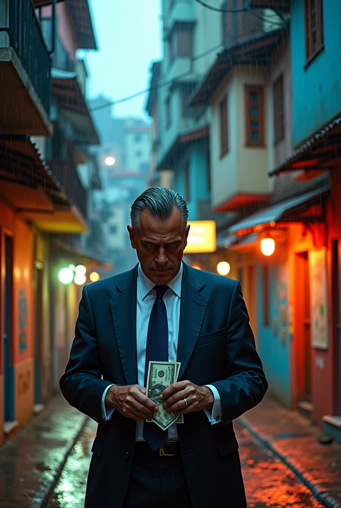 Politician Stealing Money and Next Door a Favela