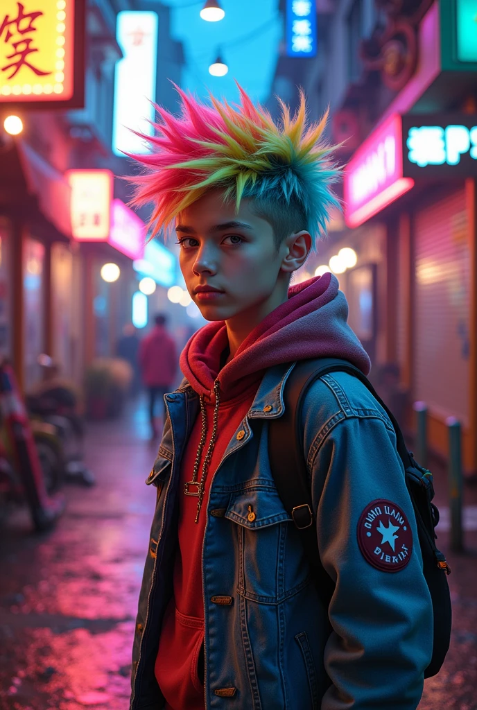 Boy with Punk hair