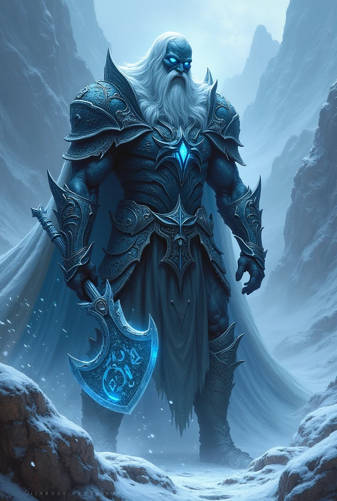 Dark fantasy Olaff the Frozen