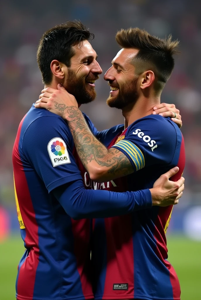 Messi hypnotized and groped Cristiano Rolando 
