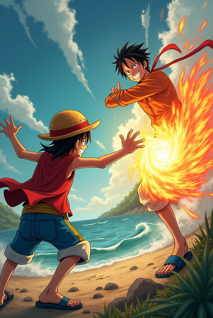 Luffy contra naruto