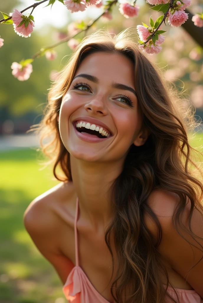 Beautiful woman with expressive face