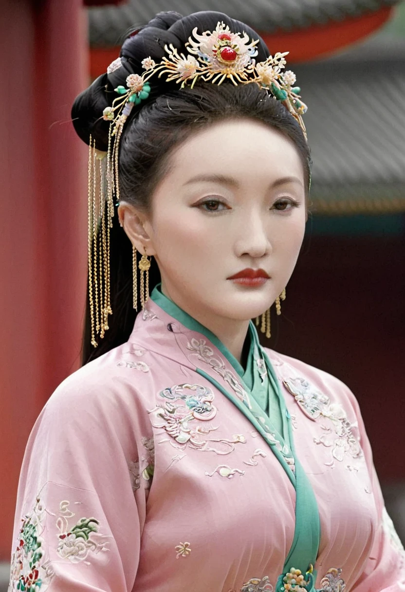 Female emperors of the Qing Dynasty, Full body nude seen from the front, Outside the Qing Dynasty Palace