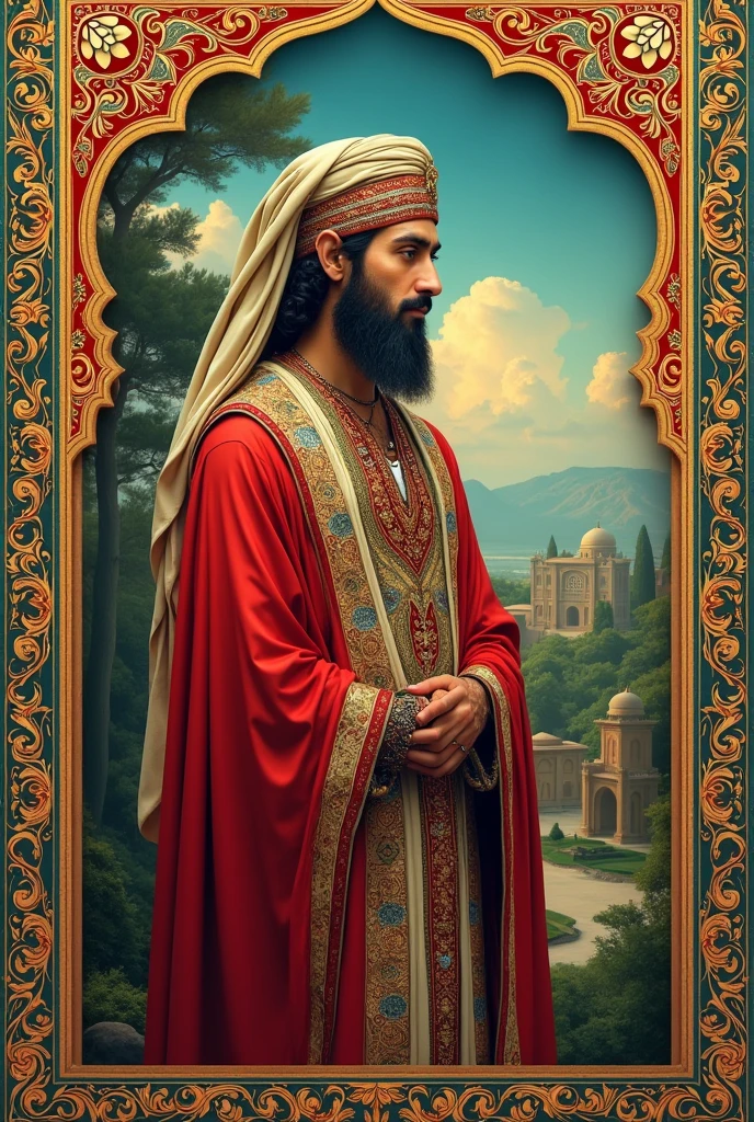create a folder with the main aspects of the Persians as if it had been made in Canva make the folder with legible letters