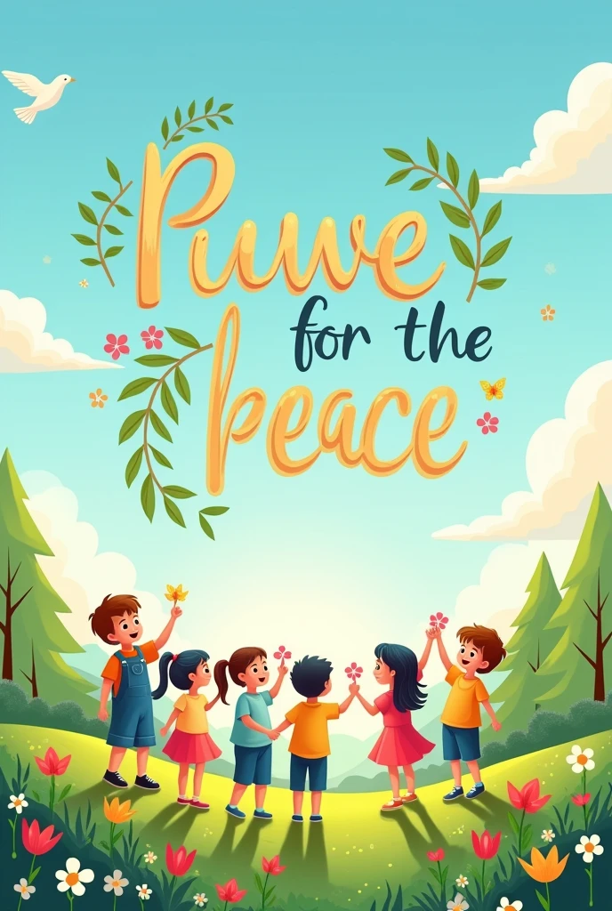 slogan design"Invest in Peace Education for a Harmonious Tomorrow."