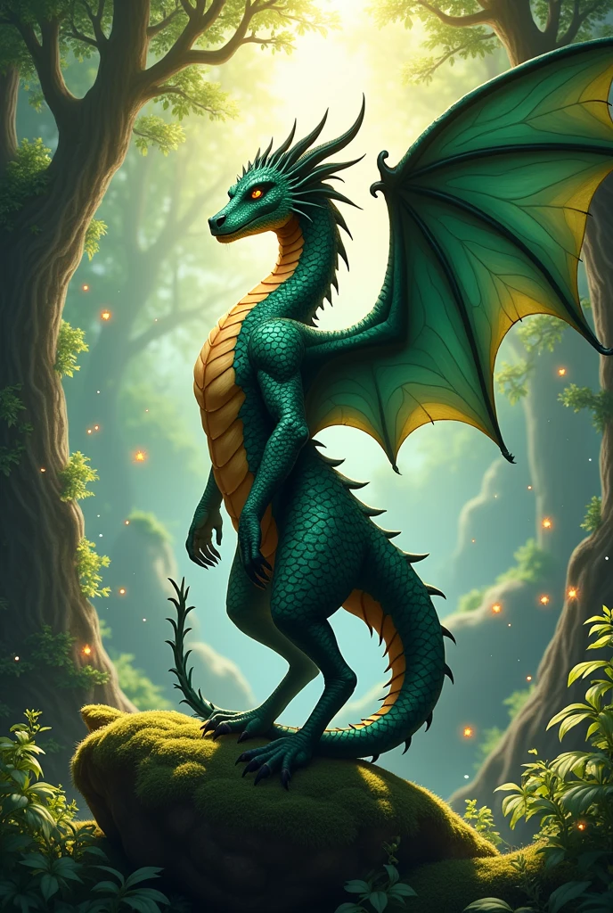 Make a character half dragon half human