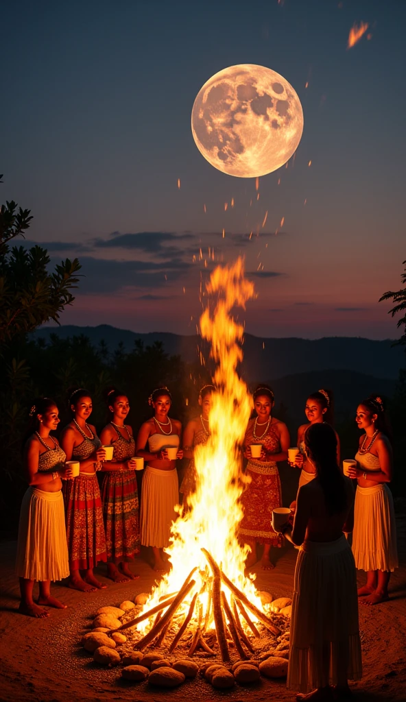 the image shows a night nude party with s,