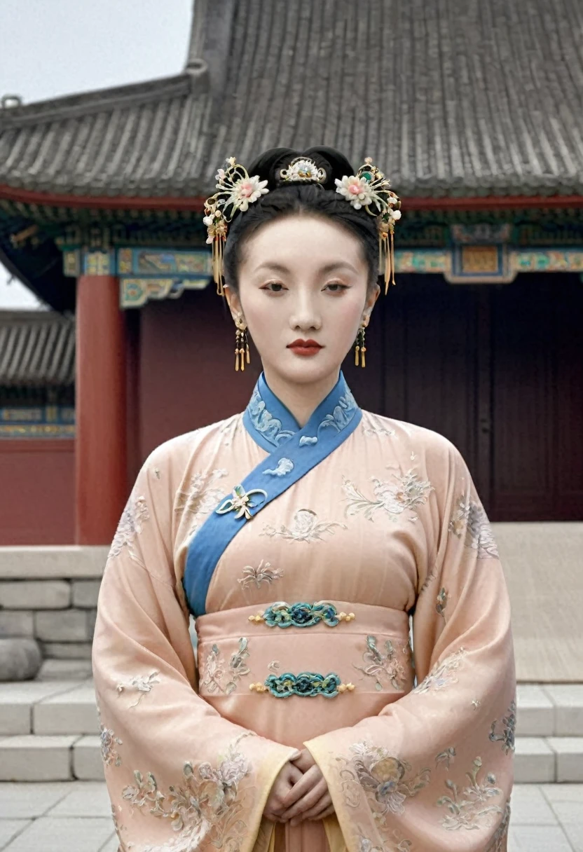 Female emperors of the Qing Dynasty, Full body nude seen from the front, Outside the Qing Dynasty Palace