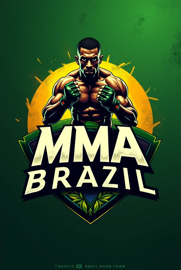 Make a logo for my YouTube channel related to the world of fighting ( MMA ) in the most modern way and that is beautiful and draws attention to gain more subscribers and that is perfect with the name MMA BRAZIL in Portuguese