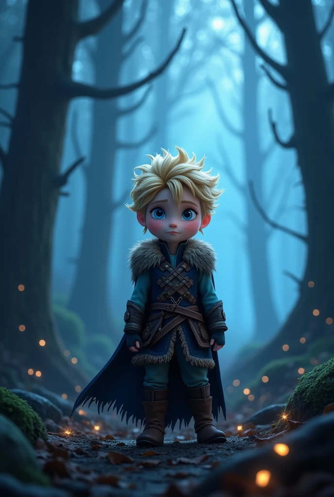 Dark fantasy cute blond Kristof from Frozen